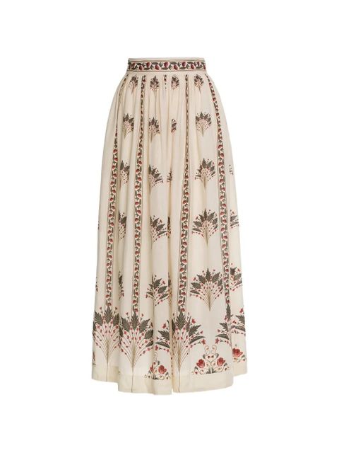 Agua By Agua Bendita Tangelo Andes floral-print maxi skirt - Neutrals - zdjęcie produktu nr 1