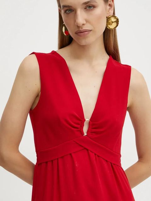 Morgan sukienka RCIL kolor czerwony maxi rozkloszowana RCIL - zdjęcie produktu nr 2