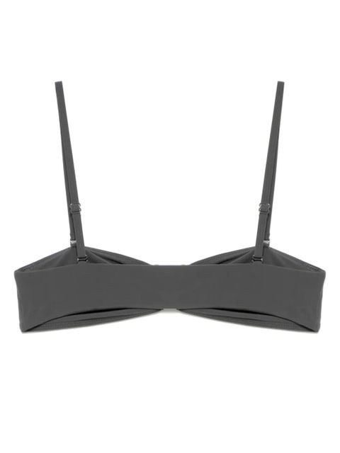 Christopher Esber ruched bandeau bikini top - Grey - zdjęcie produktu nr 2