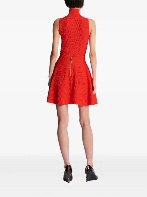 Balmain knit flared mini skirt