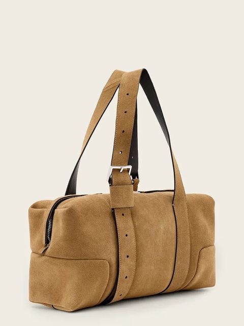 AllSaints torebka zamszowa ARES - zdjęcie produktu nr 1