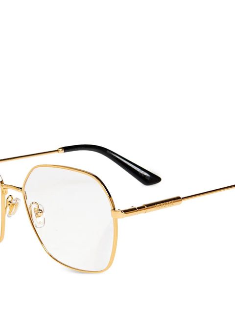 Versace Eyewear geometric-frame sunglasses - Gold