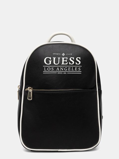 Guess plecak FANCY damski kolor czarny mały z nadrukiem V5YZ05 WHDX0 - zdjęcie produktu nr 1