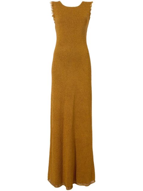 Proenza Schouler Silvia open-back bouclé dress - Brown - zdjęcie produktu nr 1