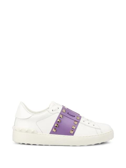 Valentino Garavani Rockstud embellished low-top sneakers - White - zdjęcie produktu nr 1
