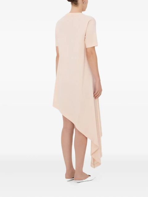 LouLou de Saison Igari asymmetric pleated T-shirt dress - Pink