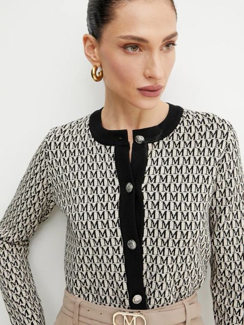 Morgan kardigan MESTA damski kolor beżowy MESTA