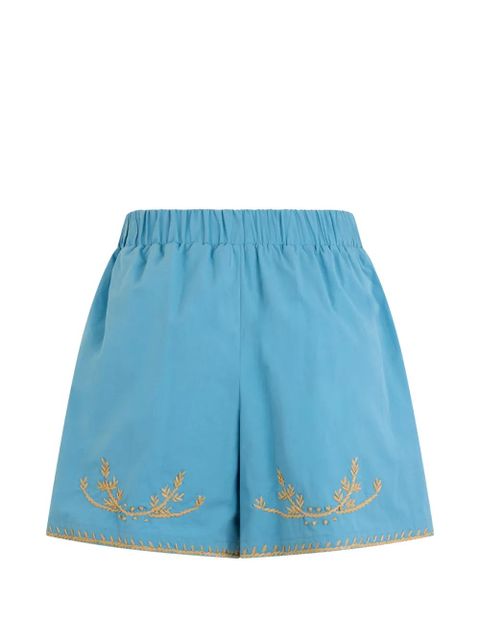 Valentino Garavani embroidered-detail shorts - Blue - zdjęcie produktu nr 2