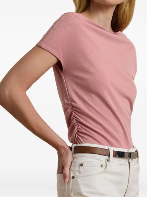 Lauren Ralph Lauren ruched T-shirt - Pink