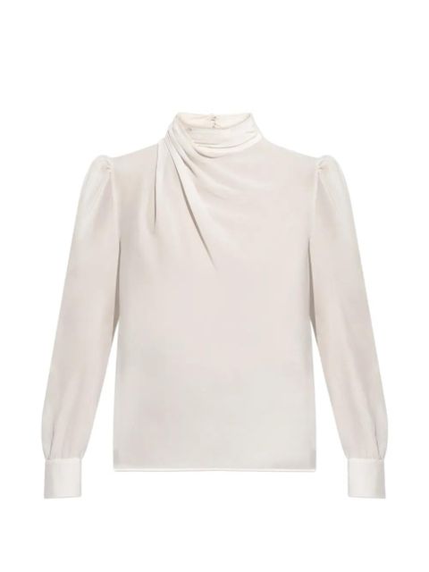 Alessandra Rich puff sleeve blouse - White - zdjęcie produktu nr 1