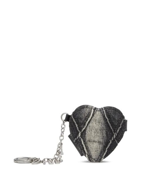 Diesel heart-shaped denim keychain - Black - zdjęcie produktu nr 1