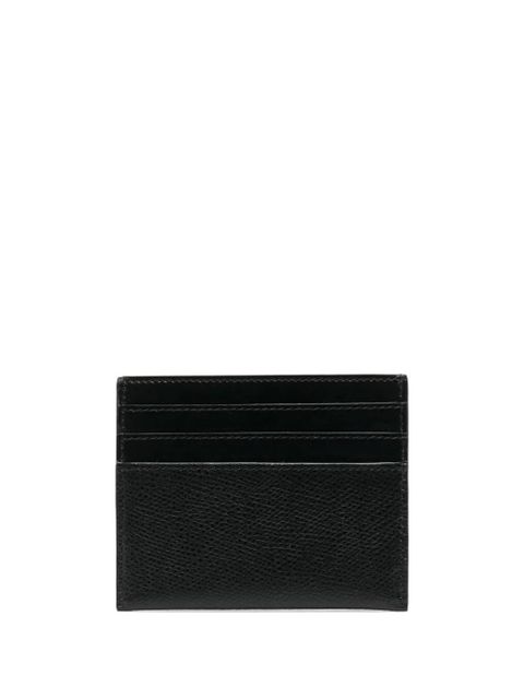 FENDI logo-plaque detail card holder - Black