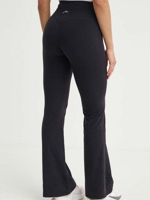 JOYINME spodnie Flare damskie kolor czarny gładkie Flare