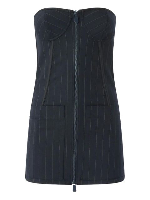 PINKO pinstripe zip-fastening top - Blue - zdjęcie produktu nr 1