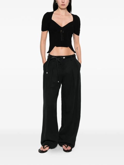 Cult Gaia Eliza puff-sleeve top - Black - zdjęcie produktu nr 2