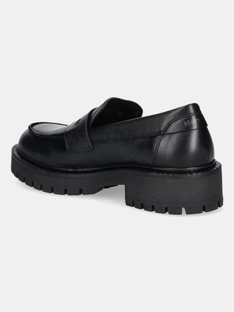 Marc O'Polo mokasyny skórzane Phia damskie kolor czarny na płaskim obcasie 50718093201100