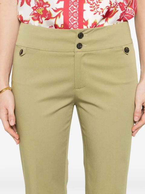 ETRO buttoned front-pocket trousers - Green