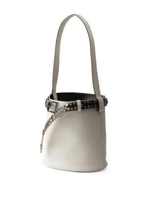 Prada Buckle bucket bag - White - zdjęcie produktu nr 2