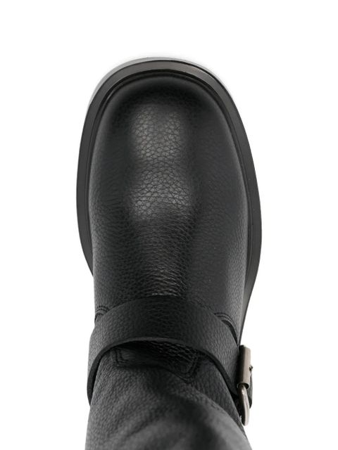 Copenhagen buckle-embellishment leather boots - Black