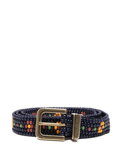 ETRO beaded buckle belt - Blue - zdjęcie produktu nr 1