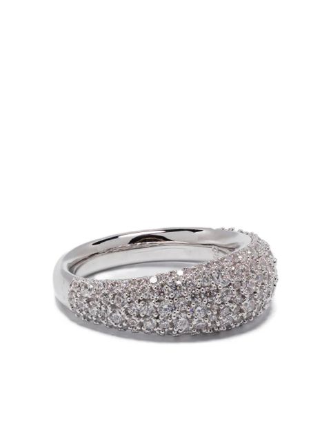 Swarovski pavé-set domed ring - Silver - zdjęcie produktu nr 1