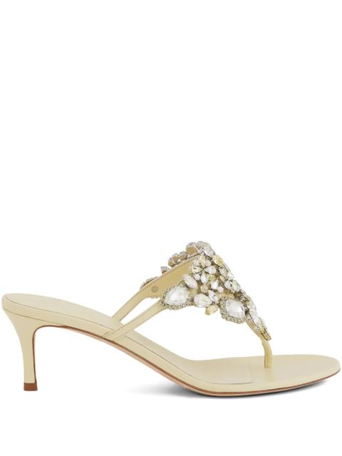 Rabanne crystal-embellished sandals - Neutrals - zdjęcie produktu nr 1