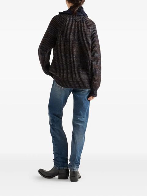 Prada tapered washed jeans - Blue