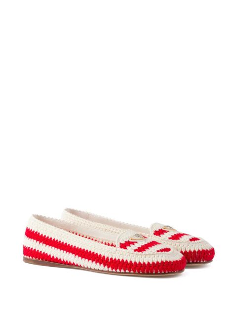 Prada crochet loafers - Red - zdjęcie produktu nr 2