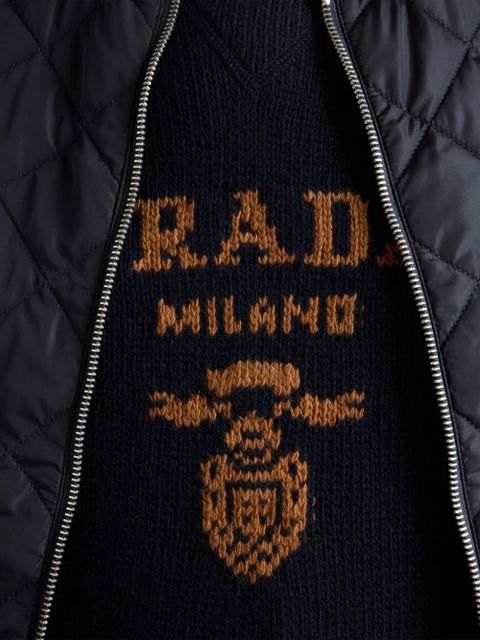 Prada crew-neck cashmere jumper - Blue
