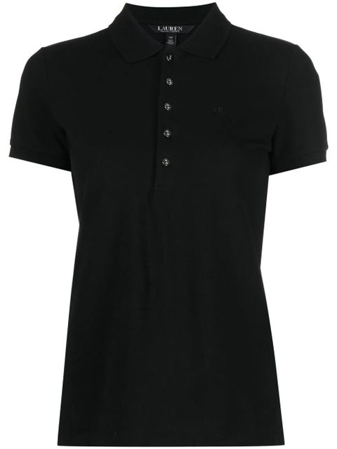 Lauren Ralph Lauren embroidered logo polo shirt - Black - zdjęcie produktu nr 1