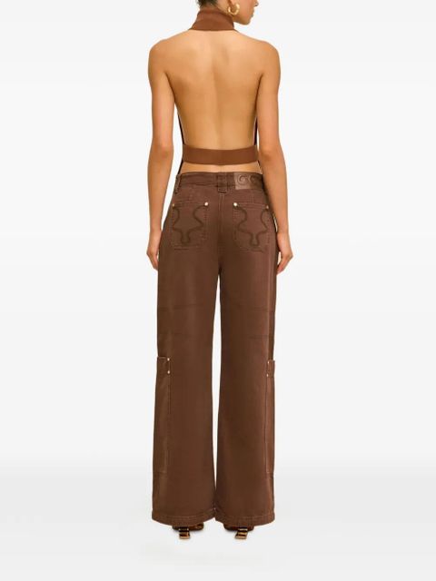 Cult Gaia open-back top - Brown