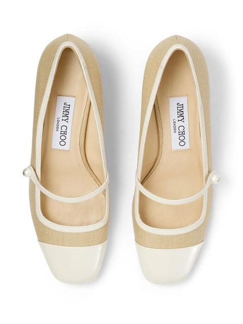 Jimmy Choo Elisa 45mm Leather Pumps - Neutrals