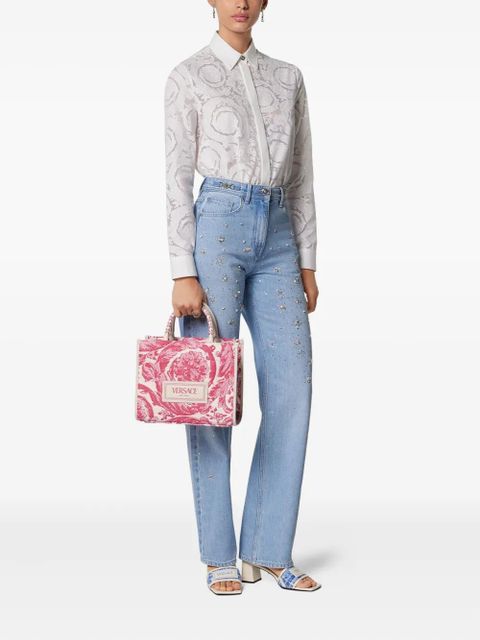 Versace small Barocco Athena tote bag - Pink - zdjęcie produktu nr 2