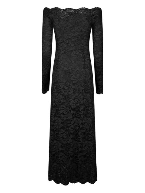 Rabanne lace floral midi dress - Black - zdjęcie produktu nr 2