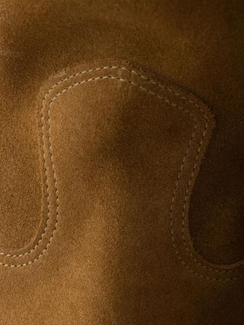 Prada suede Western ankle boots - Brown