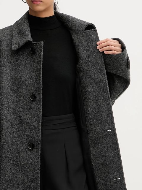 Bally płaszcz wełniany kolor szary M0BA308F