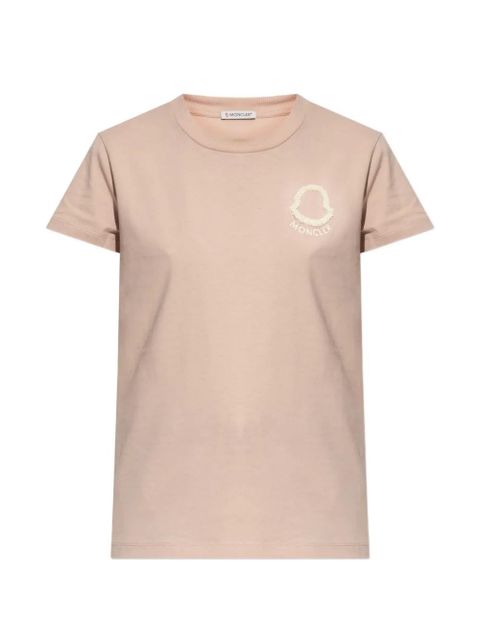 Moncler logo-appliqué T-shirt - Pink - zdjęcie produktu nr 1