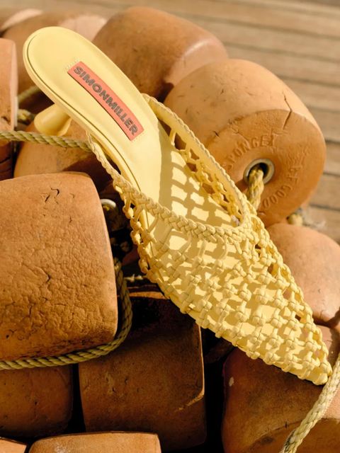 Simon Miller Gala knotted mules - Yellow