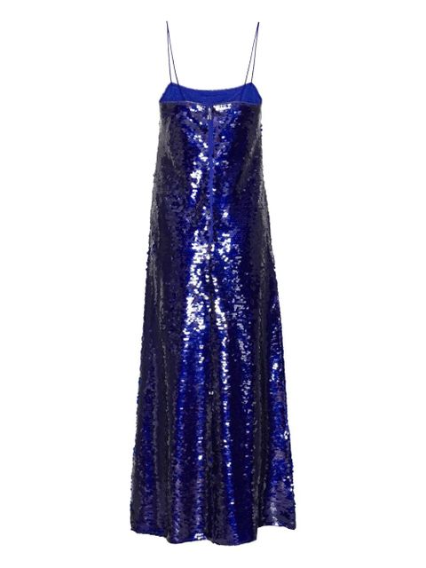 ROTATE BIRGER CHRISTENSEN embellishment maxi dress - Blue