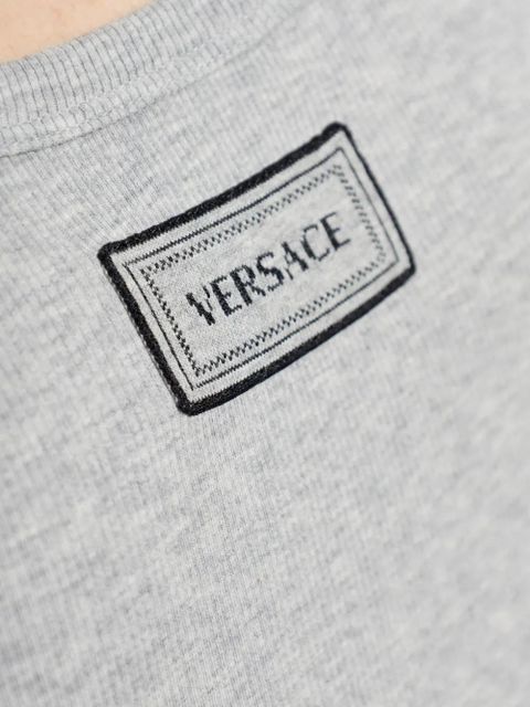 Versace label T-shirt - Grey - zdjęcie produktu nr 2