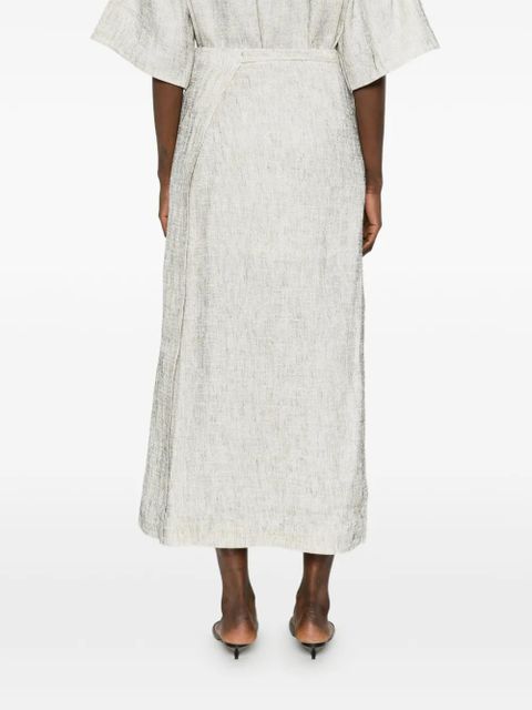 The Row tie-waist skirt - Neutrals