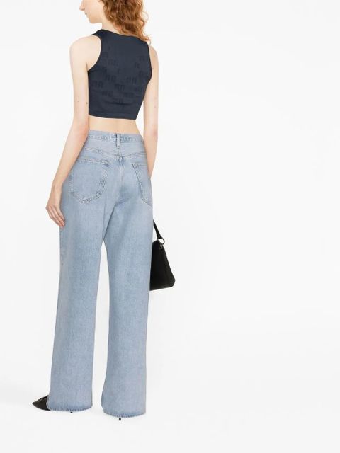 ROTATE BIRGER CHRISTENSEN cropped sleeveless top - Blue