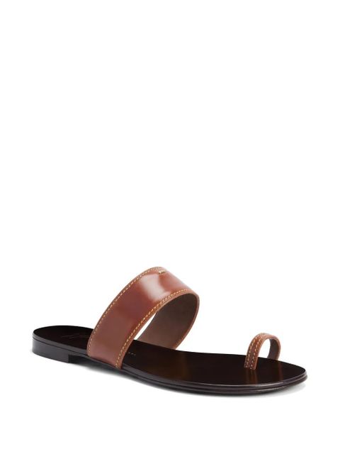 Giuseppe Zanotti Nitis contrasting stitching band sandals - Brown - zdjęcie produktu nr 2