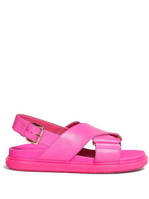Marni Fussbet leather sandals - Pink - zdjęcie produktu nr 1