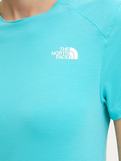 The North Face t-shirt sportowy Lightning Alpine kolor turkusowy NF0A8BT56IB1