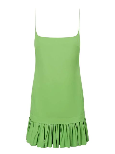 STAUD Ari ruffled dress - Green - zdjęcie produktu nr 1
