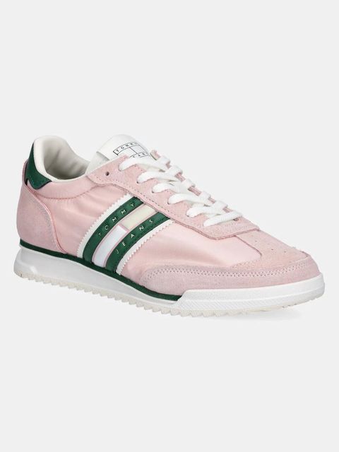 Tommy Jeans sneakersy RETRO RUNNER CLEATED kolor różowy EN0EN02717 - zdjęcie produktu nr 1