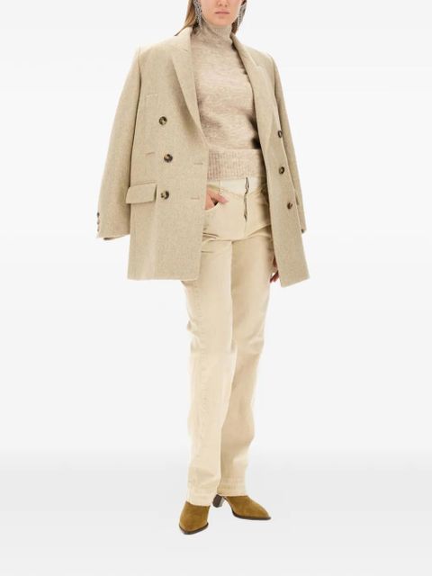 ISABEL MARANT Floyd double-breasted coat - Neutrals - zdjęcie produktu nr 2
