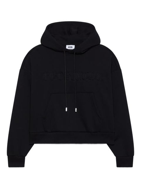 GCDS embroidery-logo hoodie - Black - zdjęcie produktu nr 1