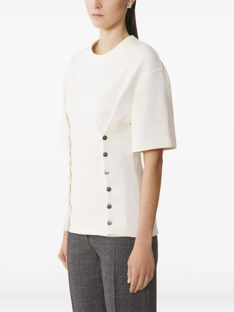 Lanvin button-detailed fitted top - White - zdjęcie produktu nr 2